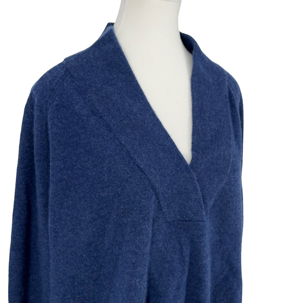Sundance Sweater Zadie 100% Cashmere V-Neck Navy Blue XL